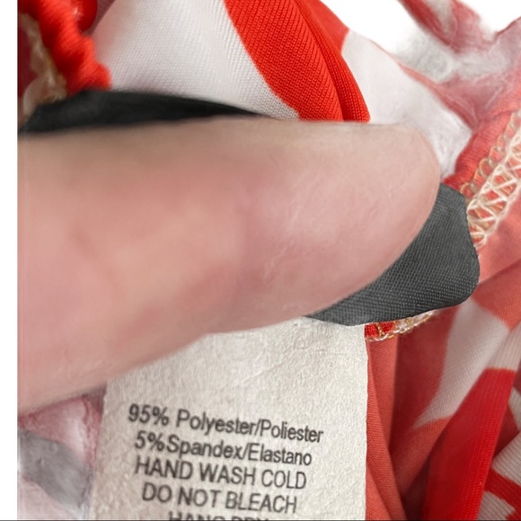 Top Cami Ruch hem  Sides Floral Twist drape front Spaghetti Strap - Picture 7 of 8